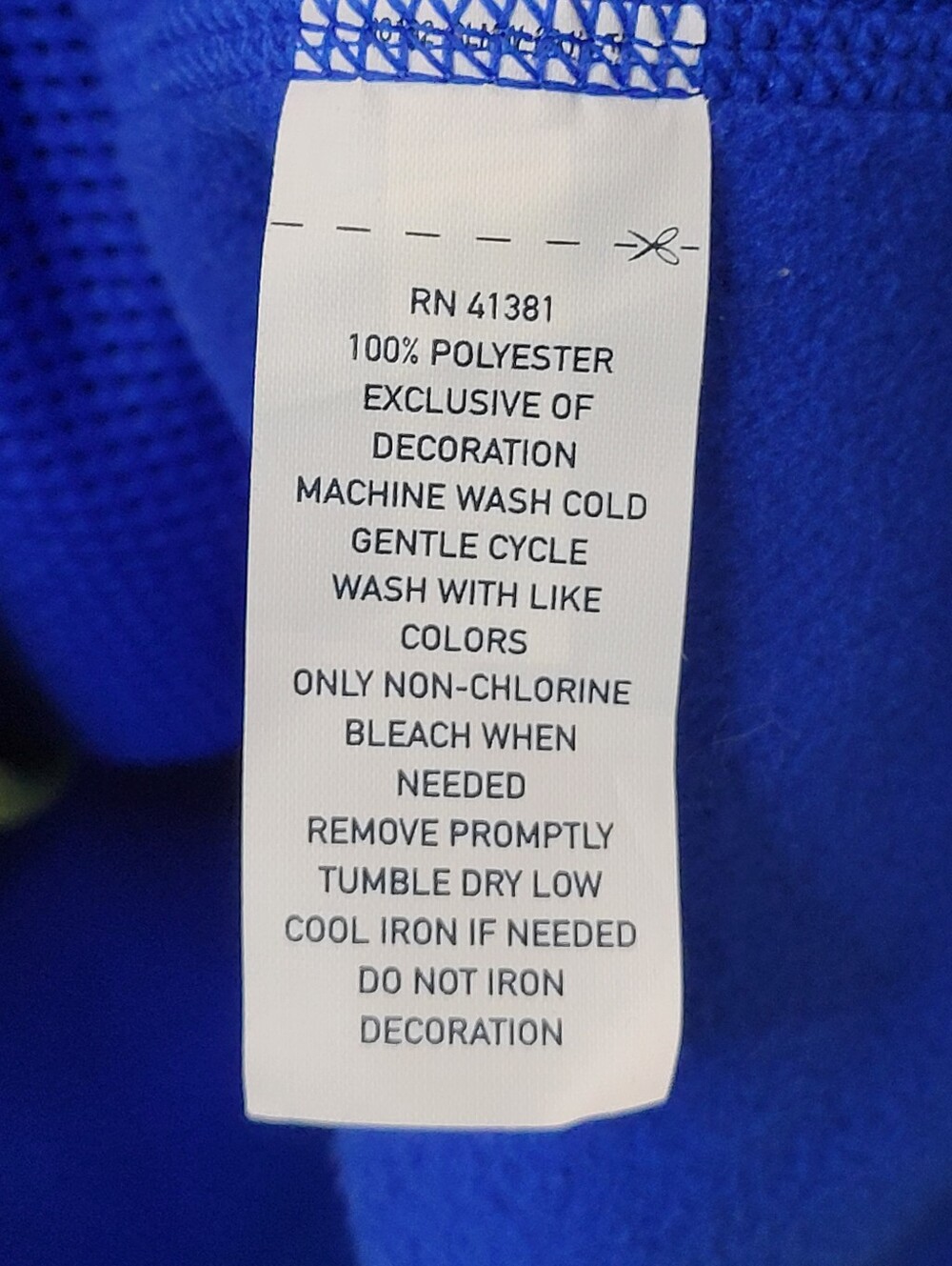 Polo Ralph Lauren Performance Blue Fleece Zip Up Vest, Size Mens Large - Picture 6 of 6